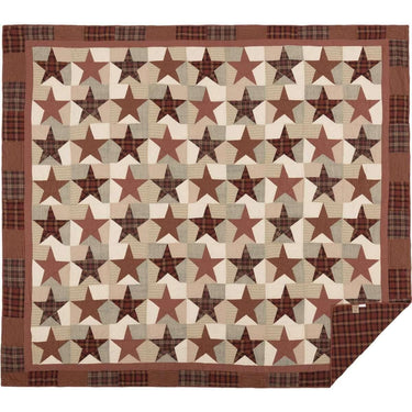 Abilene Star Luxury King Quilt 120Wx105L VHC Brands - The Fox Decor